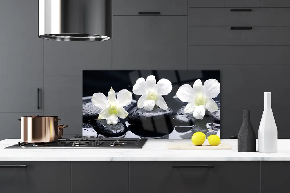 Panel nad blat kuchenny Orchidea W Kompozycji Zen