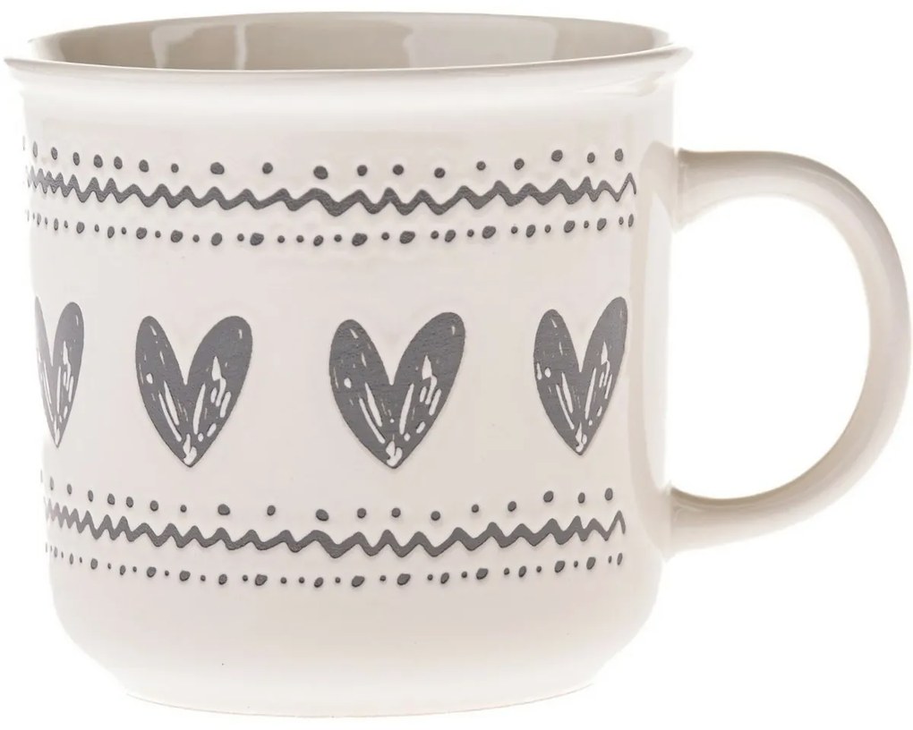 Ceramiczny kubek Serca I, 450 ml