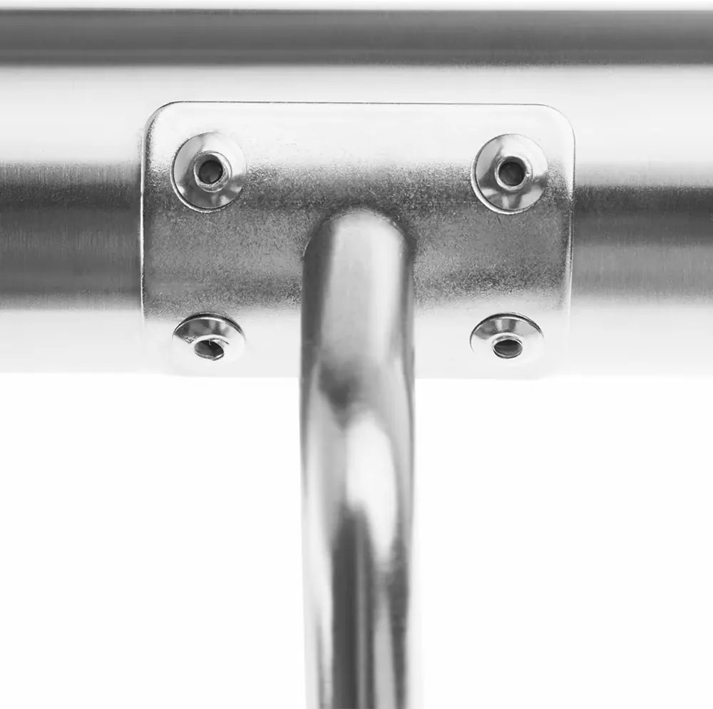 Poręcz ze stali nierdzewnej CHROME, 4,2×100cm, srebrna Monzana