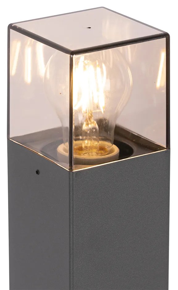 Nowoczesna lampa podłogowa zewnętrzna 70 cm ciemnoszara IP44 - Denmark