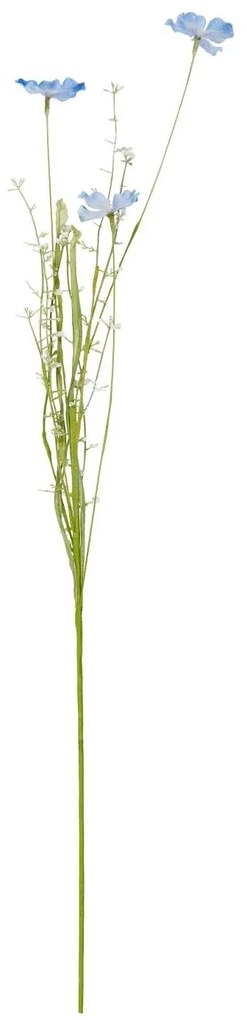 Sztuczne kwiaty niebiesko/białe odcienie 75 cm