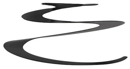 Klosz stalowy czarny 20 cm - Spiral