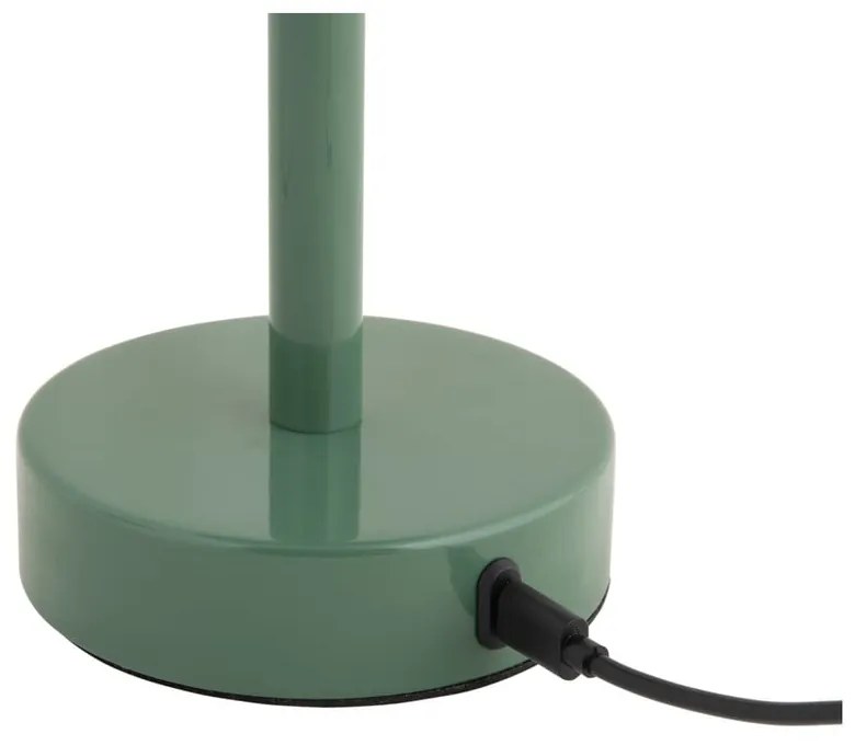 Zielona lampa stołowa LED z metalowym kloszem (wysokość 24,5 cm) James – Leitmotiv