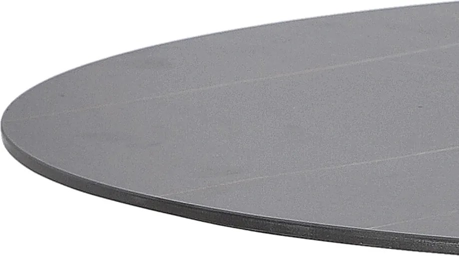 Stół na jednej nodze z marmurowym blatem Skinny Premium Stone Black 90