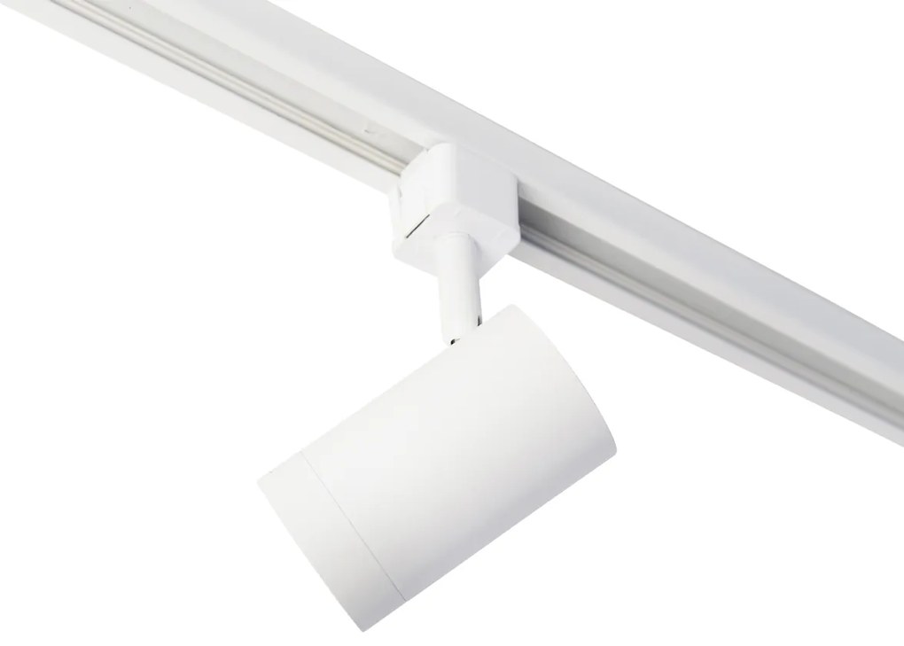 Nowoczesny system oświetlenia szynowego z 6 białymi reflektorami jednofazowymi 200 cm - Iconic Jeana