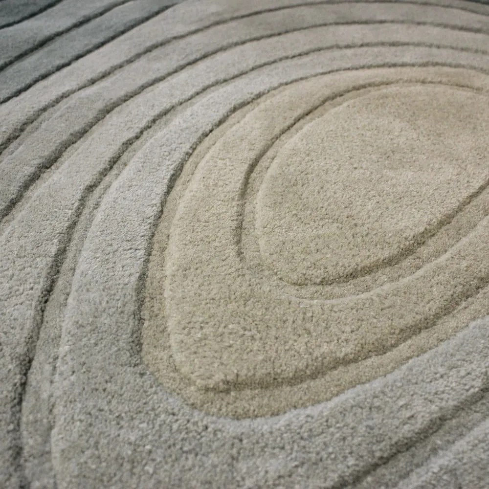 Niebieski wełniany dywan 200x290 cm Puddle Ombre Wool – Flair Rugs