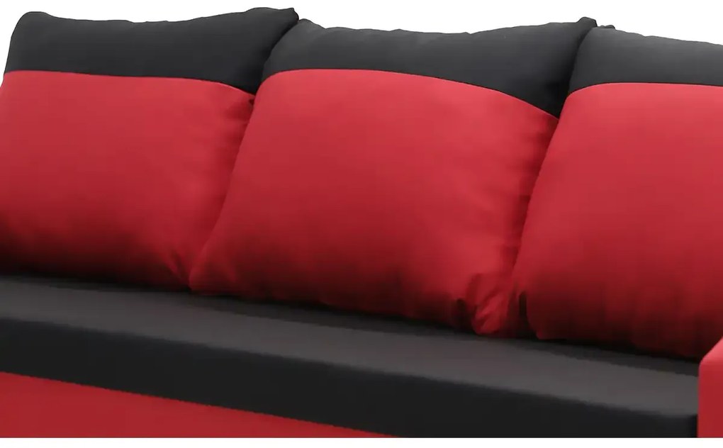 Kanapa sofa 3 os z funkcją spania KING Kremowy/Czarny