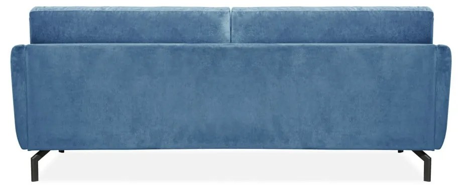 Niebieska sofa z aksamitnym obiciem Scandic Magic, szer. 230 cm