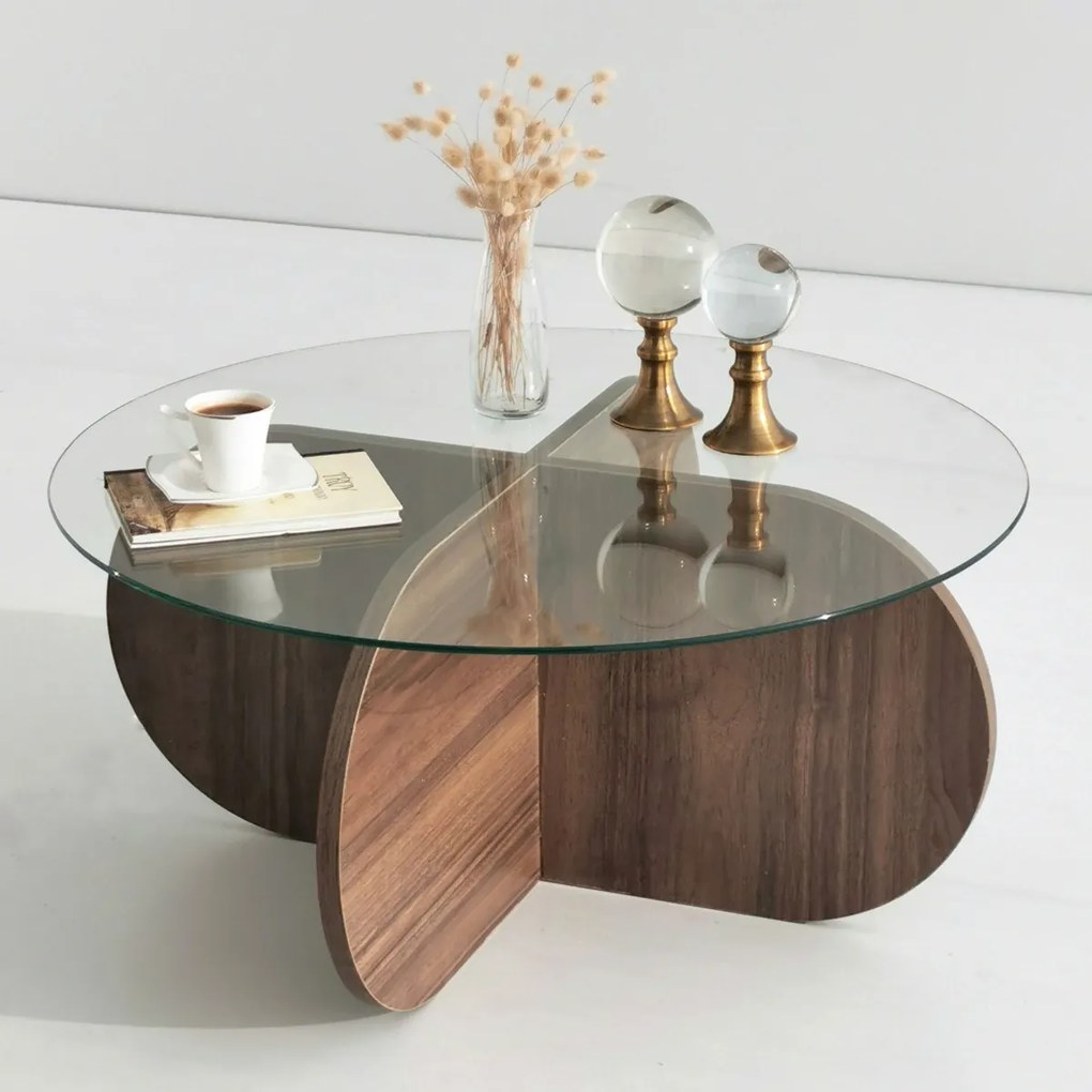 Stolik kawowy Bubble Walnut