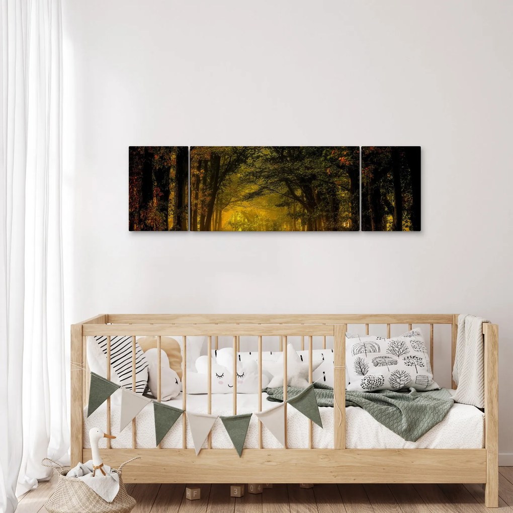 Obraz lasu (170x50 cm)