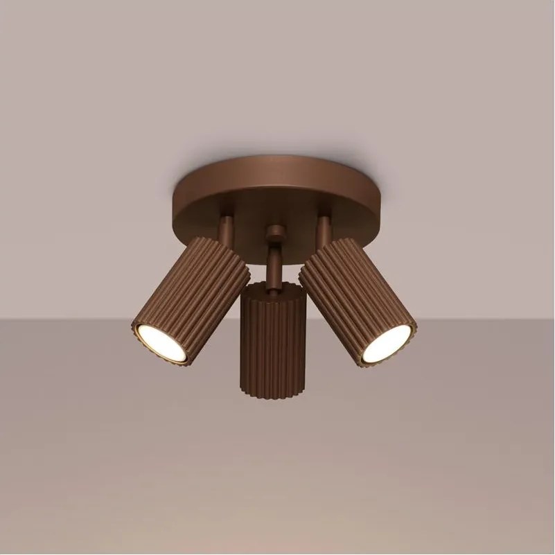 Brilagi - Oprawa punktowa LED CRESTO 3xGU10/10W/230V brązowa