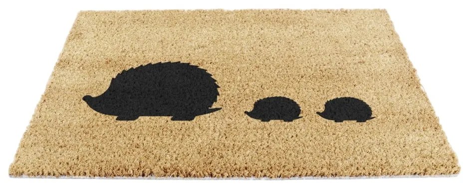 Wycieraczka z włókna kokosowego 40x60 cm Hedgehog Family – Artsy Doormats