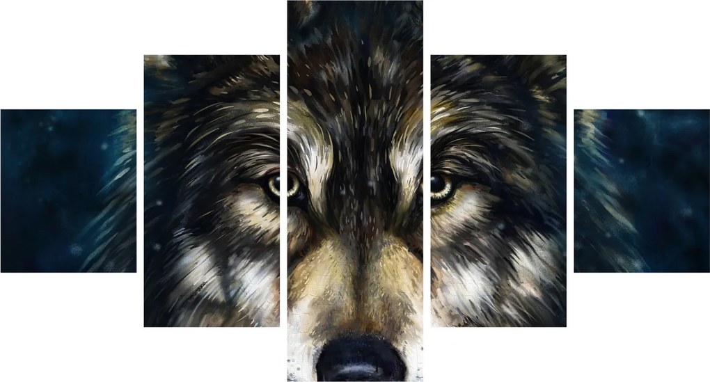 Obraz - Wilk (125x70 cm)