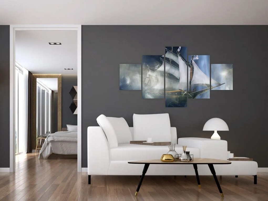 Obraz - Statek widmo (125x70 cm)