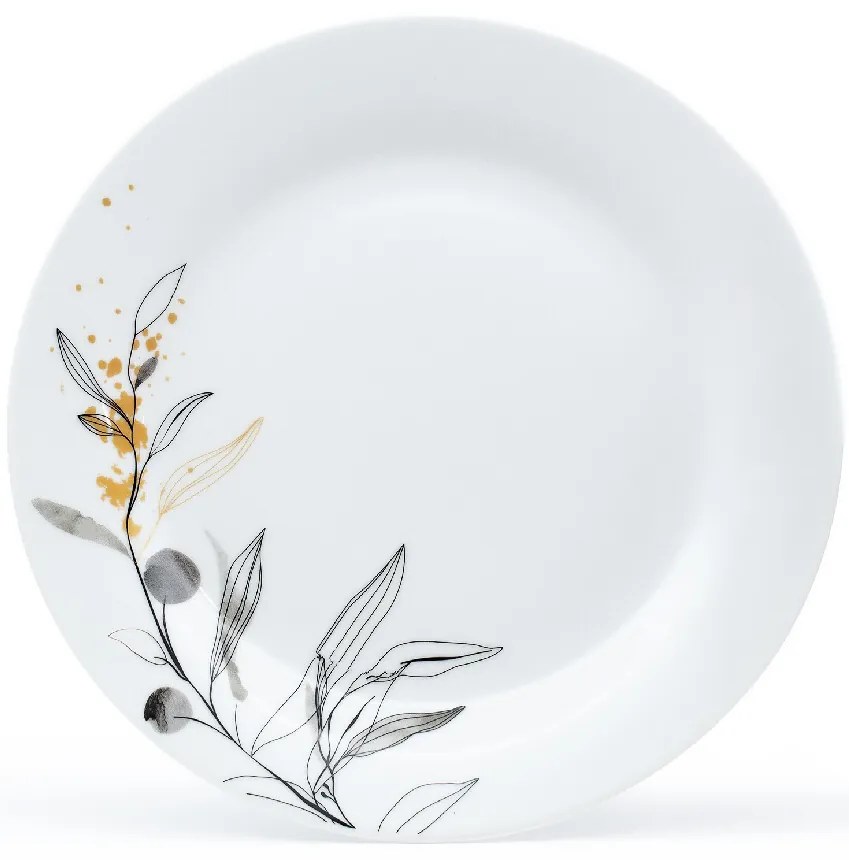 Arôme Home 18-częściowy zestaw obiadowy Wierzba, ekstra biały