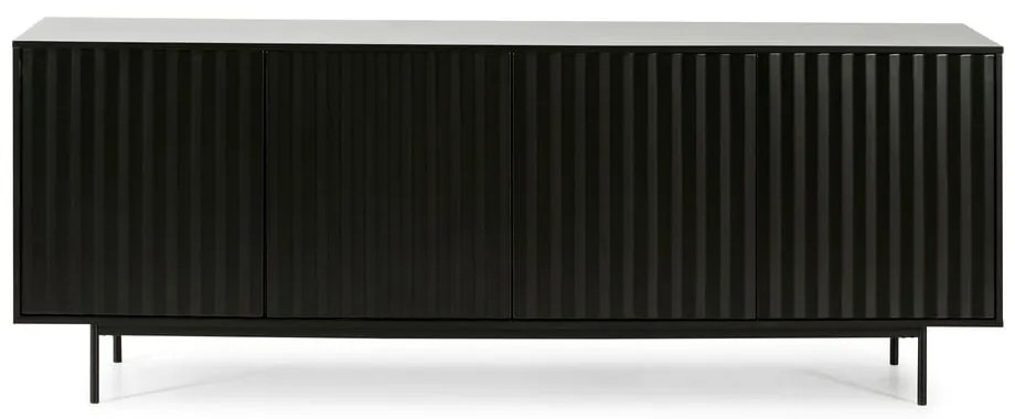 Czarna niska komoda 211x80 cm Sierra – Teulat