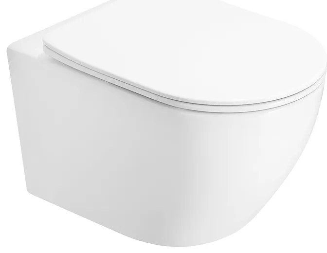 Mexen Lena miska wc Rimless Tornado z deską wolnoopadającą slim, duroplast, biała połysk - 3022L4000T