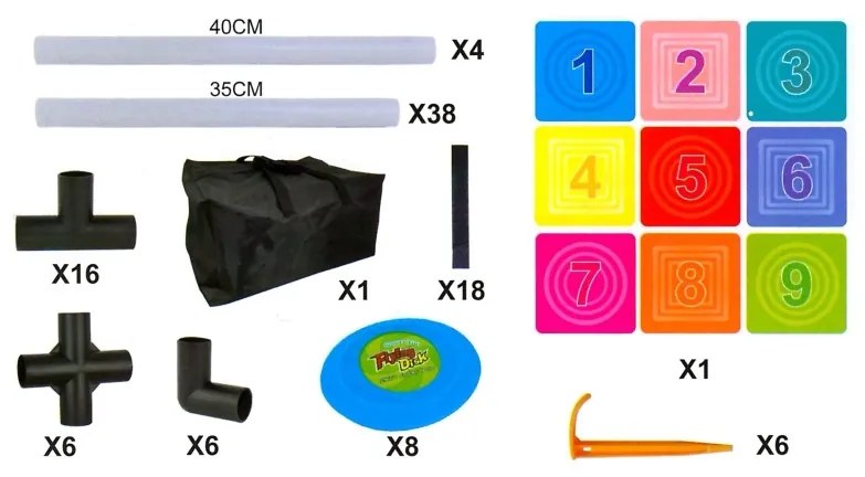 Woopie frisbee xxl gra zręcznościowa rzut do celu