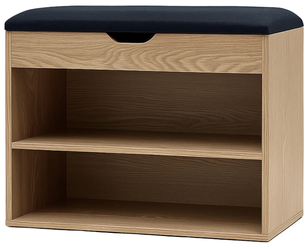Szafka na buty z siedziskiem LEVA, 60 x 30 x 47 cm