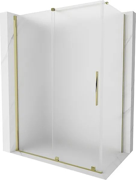 Mexen Velar kabina prysznicowa rozsuwana 140 x 70 cm, szron, złota - 871-140-070-31-50