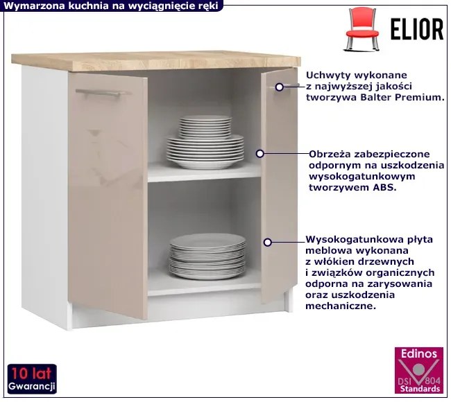 Dolna szafka kuchenna w kolorze cappuccino F4-D66