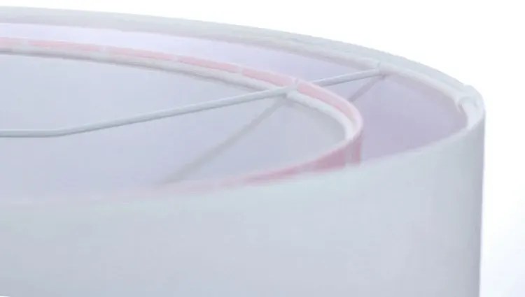 Biało-różowa lampa wisząca z wzorem L0-N50