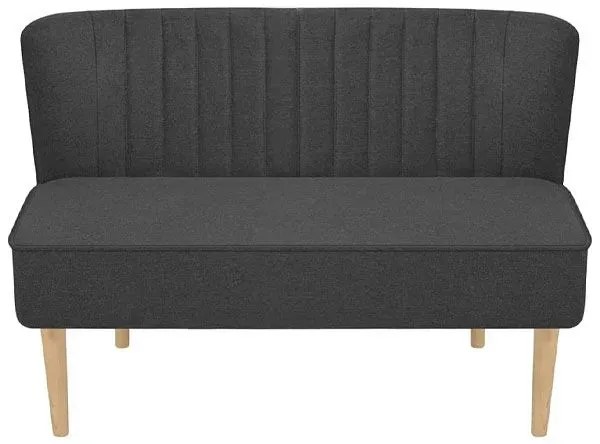 Romantyczna sofa Lernes - grafitowa