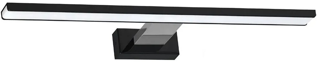 Kinkiet LED nad lustro czarny + srebrny - N014-Cortina 13,8W 60x11,5x4 cm