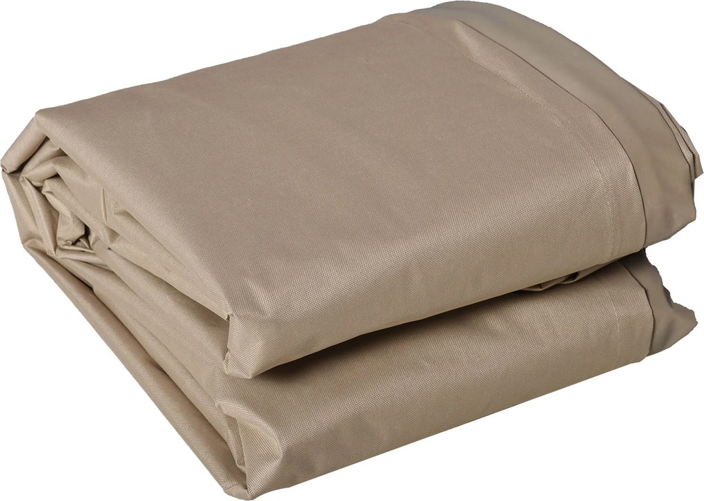 Outsunny Pokrowiec na meble ogrodowe mrozoodporny wodoodporny tkanina Oxford 275 x 205 x 90 cm Beżowy | Aosom PL