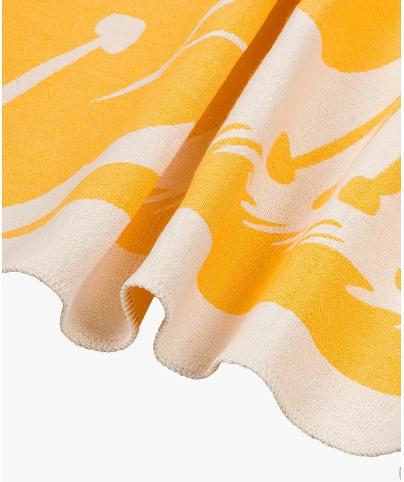 Żółty koc 165x200 cm Lino – noo.ma