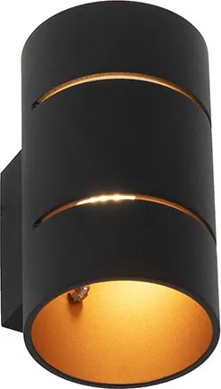 Inteligentna lampa ścienna czarna ze złotym wnętrzem, w tym WiFi G9 - Ria