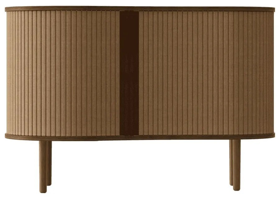 Brązowa komoda w dekorze dębu z drzwiami przesuwnymi 100x67x50 cm Audacious – UMAGE