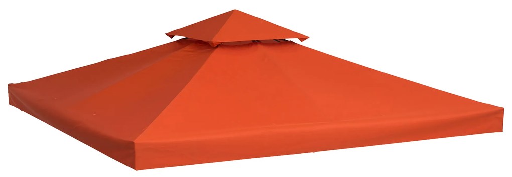 Outsunny Wymiana Dachu do Pawilonu Ogrodowego Terra Poliester 3x3m | Aosom PL