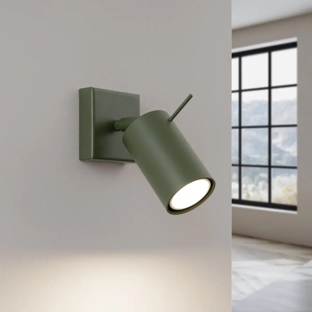 Kinkiet RING zielony oliwkowy SOLLUX  LIGHTING