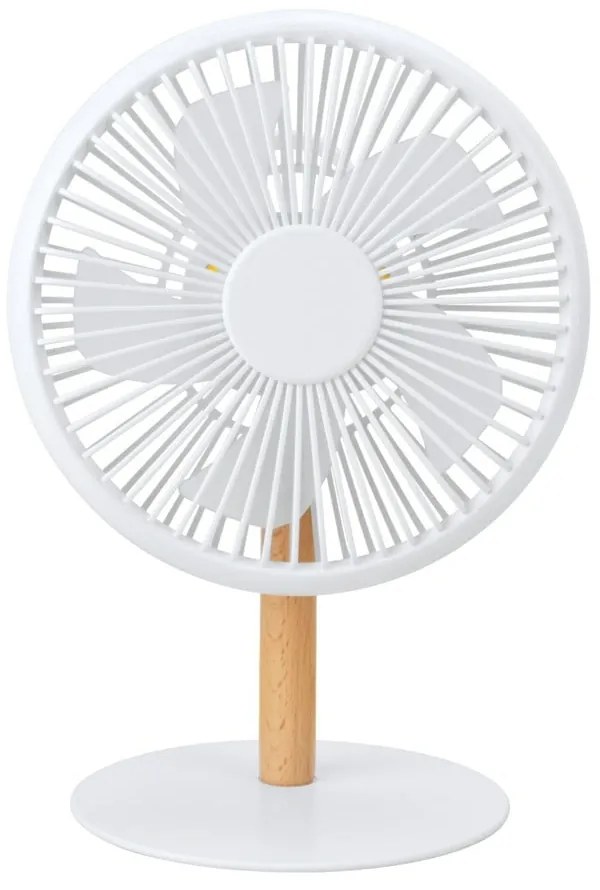 Kremowa lampa stołowa z wiatrakiem i zdalnym sterowaniem (wys. 26 cm) Beyond – Gingko