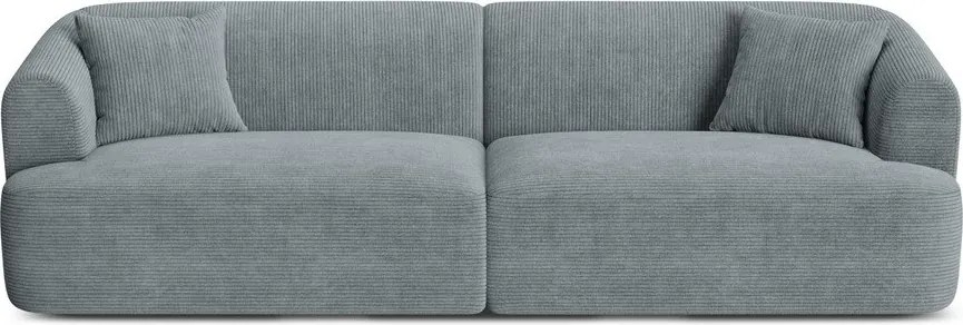 Ciemnoszara sztruksowa sofa 255 cm Campi – Cosmopolitan Design
