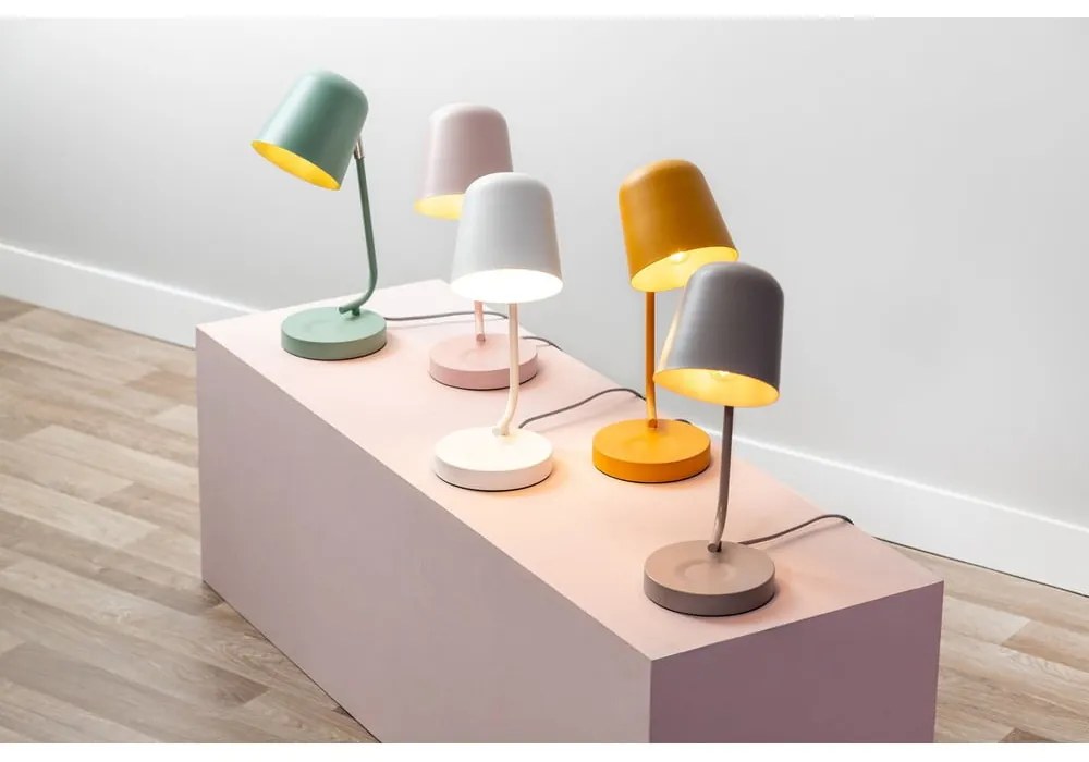 Szara lampa stołowa (wysokość 38,5 cm) Encantar – Leitmotiv
