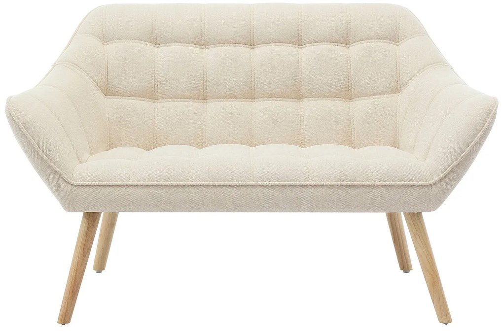 Kanapa 2-osobowa z beżową tapicerką - CASERTA