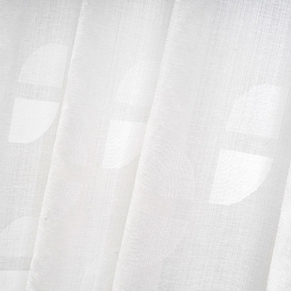 Biała zasłona żakardowa 140x260 cm Mid Century – Casa Selección