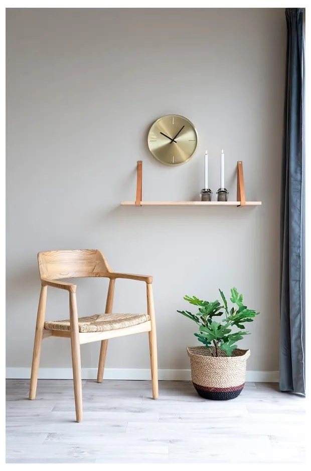 Krzesło z podłokietnikami z litego drewna w naturalnym kolorze Getafe – House Nordic