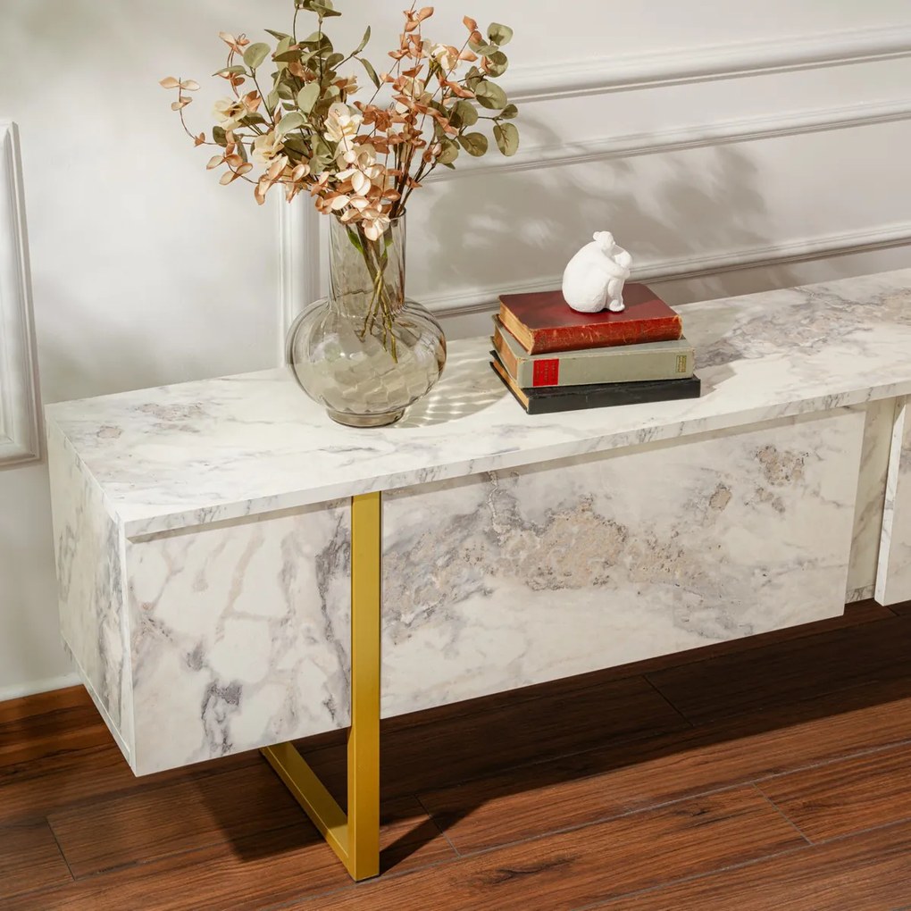 Stolik TV Serenity Gold