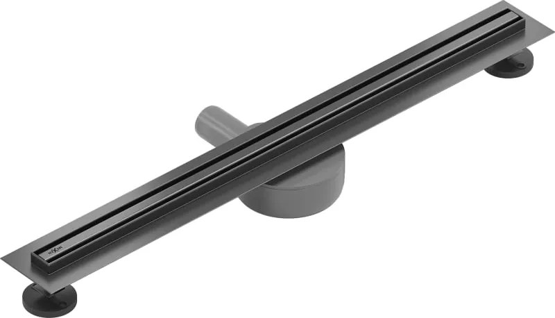 Mexen Flat 360° Slim odpływ liniowy obrotowy 70 cm, gun gray szczotkowany - 1E41070
