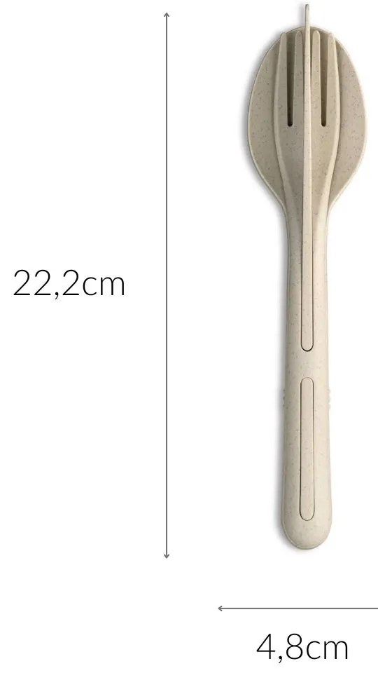 Turystyczny zestaw sztućców KLIKK ORGANIC, KOZIOL