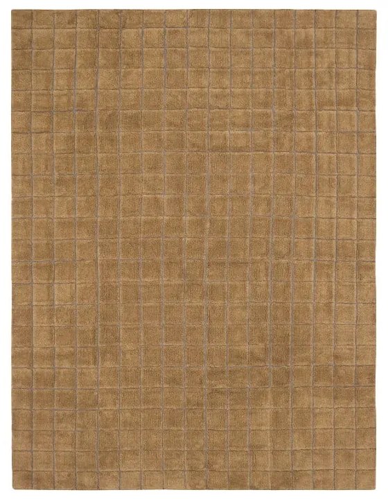 Wełniany dywan tkany ręcznie w kolorze ochry 230x300 cm Mosaic Ochre – Lorena Canals