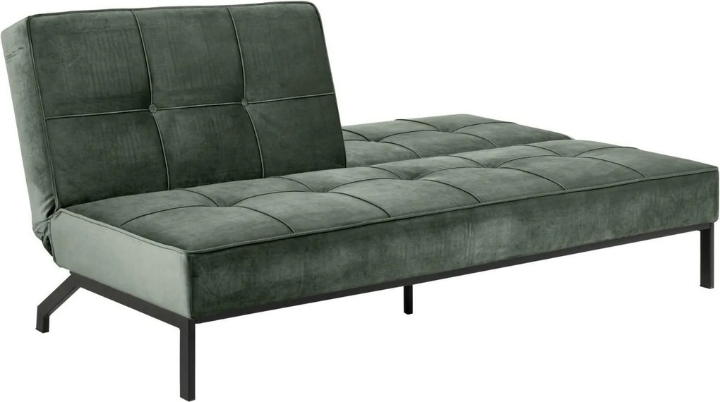 Pikowana sofa rozkładana z tkaniny aksamitnej Perugia VIC