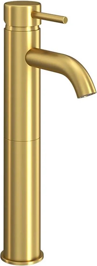 Bateria umywalkowa DRAGOR 29 cm szczotkowany mosiądz