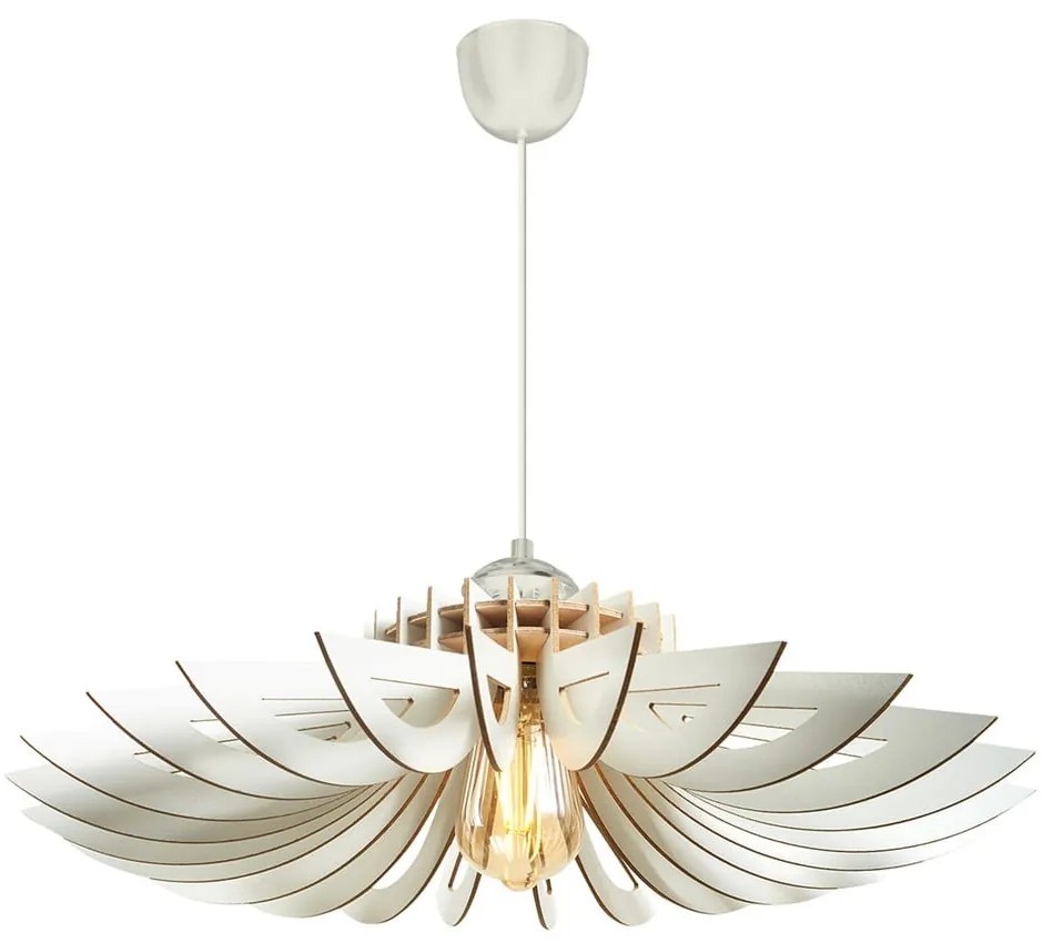 Biała lampa wisząca ø 68 cm – Opviq lights