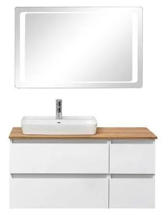 Lustro ścienne z oświetleniem 110x70 cm Set 360 – Pelipal