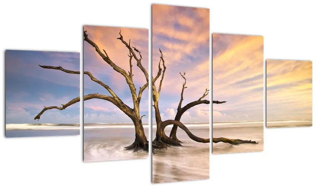 Obraz drzewa w oceanie (125x70 cm)
