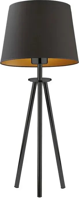 Lampa stołowa trójnóg na czarnym stelażu - F5-A36